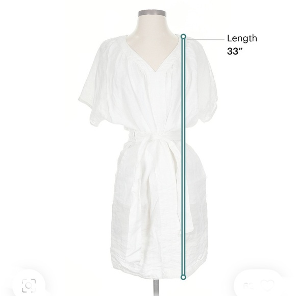 Weekend Max Mara White Mini Linen Dress - Picture 4 of 6